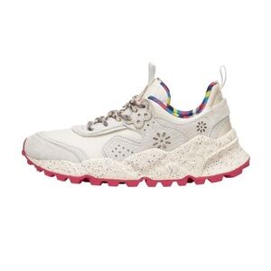 Free People Cream and Pink Women's Sneakers